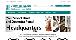 Desktop Screenshot of deerfieldmusic.com