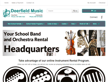 Tablet Screenshot of deerfieldmusic.com
